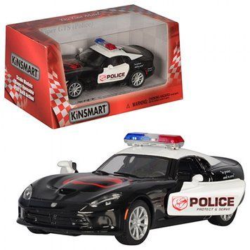 Машинка металева Dodge SRT Viper GTS поліція, KT5363WP 1:38 KT5363WP-23451 фото