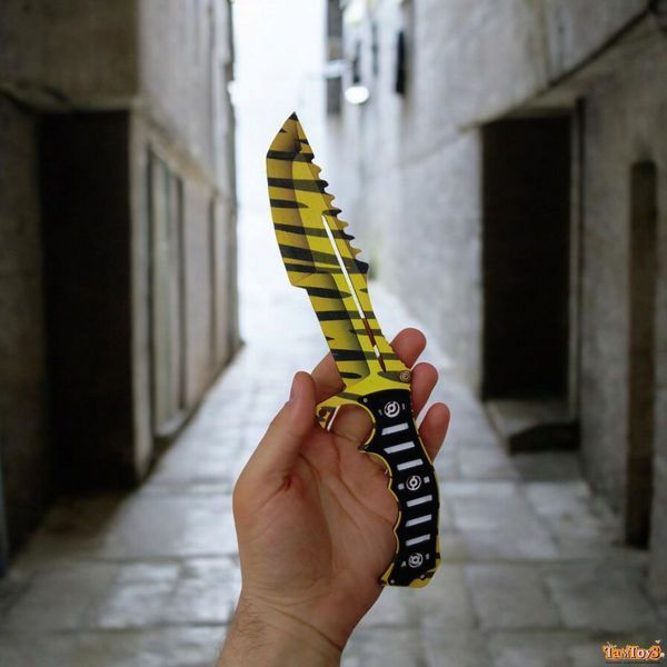 Сувенірний ніж дерев'яний, модель МИСЛИВЕЦЬ ТИГР HUN-tiger фото
