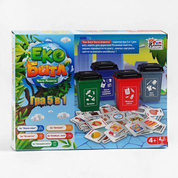 Настільна навчальна гра Еко Батл. Чиста планета 4FUN Game Club (25045) 25045 фото