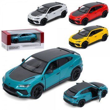 Металева машинка Lamborghini Urus Performante Kinsmart KT5447W, 1:40, інерція, двері відкриваються KT5447W фото