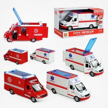 Машинка Швидка допомога WY 597 A/B 2 види WY 597 A/B фото