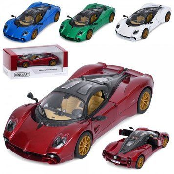 Металева машинка Pagani Utopia Coupe Kinsmart KT5483W, 1:36, інерція, двері відкриваються KT5483W фото