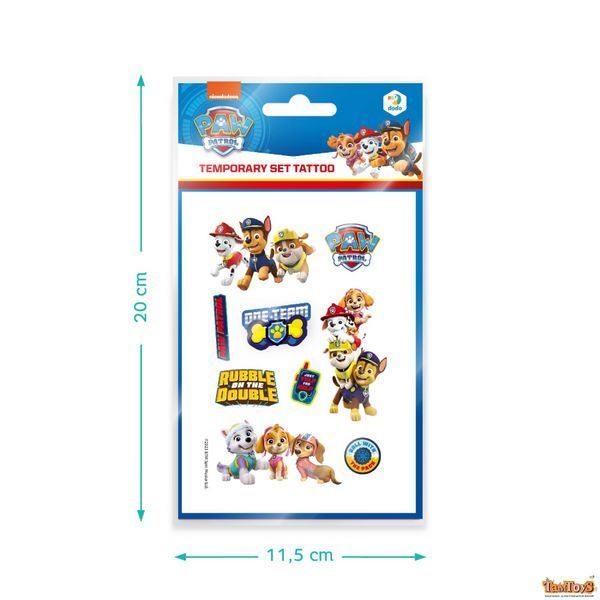 Набір дитячих тимчасових татуювань "Paw Patrol" 200435 "DoDo" 200435 фото