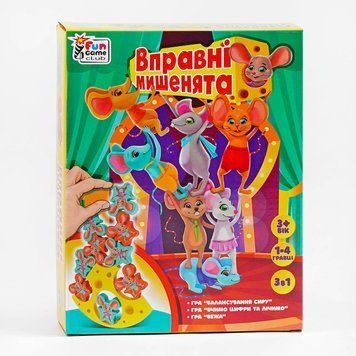 Настільна гра "Вправні мишенята" 87231 "4FUN Game Club" 87231 фото
