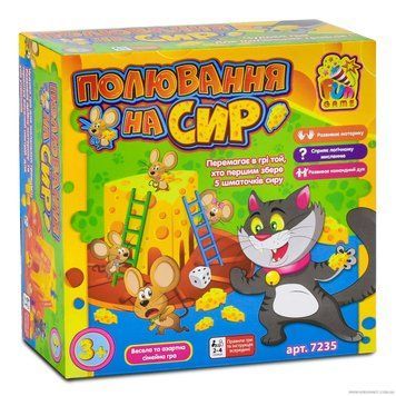 Настільна гра "Полювання на сир" 7235 "4FUN Game Club" 7235-1 фото