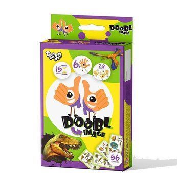 Гра настільна розважальна Doobl Image Dino 80 (укр) DBI-02-05U Danko Toys DBI-02-05U-29887 фото