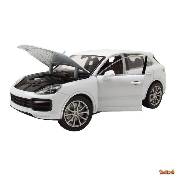 Машинка металева PORSCHE CAYENNE TURBO 1:24 ,відкр.двері,капот,2 кольори 24092W 24092 фото