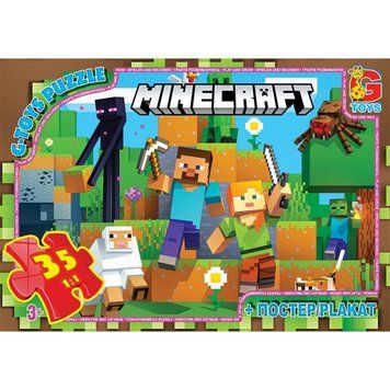Пазл із серії "Minecraft" 35 ел.(Майнкрафт).MC796 MC796 фото