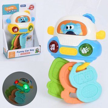 Дитячі ключі від автомобіля з музикою та світлом, Funny Car Key, 66011 66011 фото