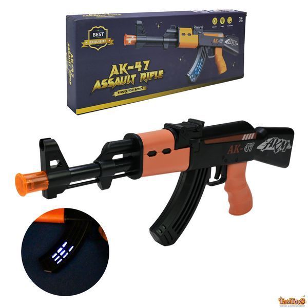Іграшковий автомат АК-47 зі світлом, звуком та рухомим дулом арт. 5572 5572 фото