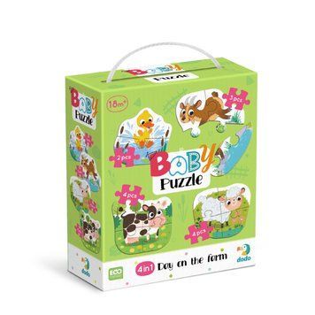 Пазл 4 в 1 Baby puzzle. День на фермі 300687 фото