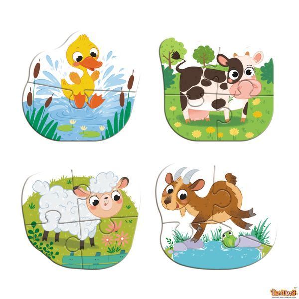 Пазл 4 в 1 Baby puzzle. День на фермі 300687 фото