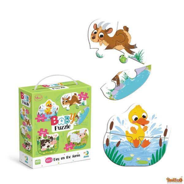 Пазл 4 в 1 Baby puzzle. День на фермі 300687 фото