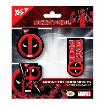 Закладка-магніт "YES" Marvel.Deadpool, 3шт в уп. 707736-34551 фото