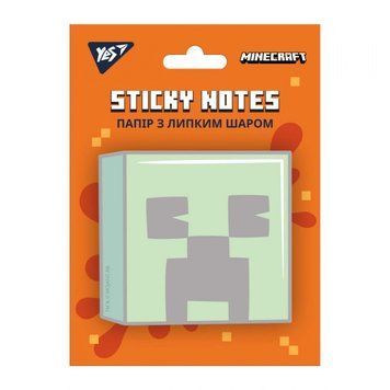 Папір для нотаток фігурний "Yes" /170322/ "Minecraft" з клейким шаром, 40арк. 170322 фото