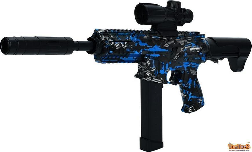 Автомат 666-1F акум., пластикові кулі, USB, 3 кольори, кул., 23-39-5 см. 666-1F фото