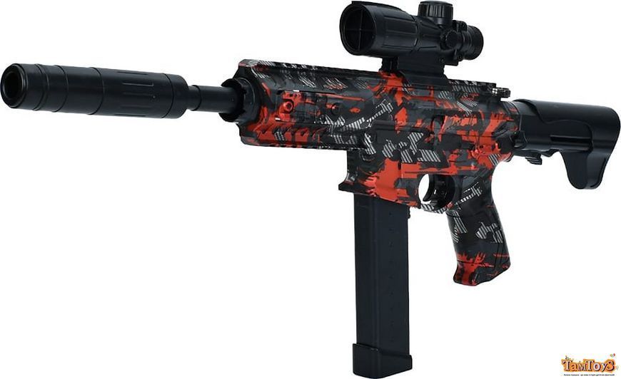 Автомат 666-1F акум., пластикові кулі, USB, 3 кольори, кул., 23-39-5 см. 666-1F фото