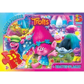 Пазли ТМ "G-Toys" із серії "Тролі", 35 елементів TR0077 TR0077 фото