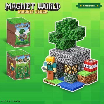 Магнітний конструктор Minecraft Водяний Колодязь, арт. T9903, 47 дет. T9903 фото