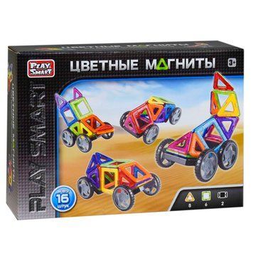 Конструктор магнітний IBLOCK арт. PL-923-527 16дет. PL-923-527 фото