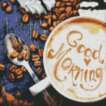 Набір з алмазною мозаїкою "Good Morning" 40х40см AMO7200 фото