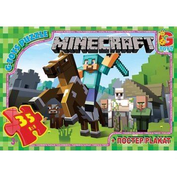 Пазли ТМ "G-Toys" із серії "Minecraft" (Майнкрафт), 35 елементів MC773 MC773-32061 фото