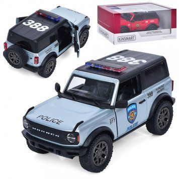 Машинка металева Ford Bronco поліція, KT5438WPR KT5438WPR-34422 фото