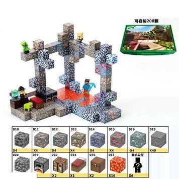 Магнітний конструктор Minecraft LZCK 015, 128 дет. LZCK 015 фото