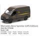 Металева машинка Mercedes-Benz Sprinter UPS Kinsmart KT5430W, інерція, двері відкриваються KT5430W-34110 фото 1