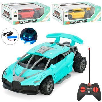 Машина JC-038 радіокер., USB, акум., гумові колеса, 3 кольори, світло, кор., 26,5-13,5-9,5 см. JC-038 фото