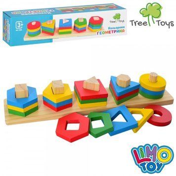 Деревяна іграшка Геометрика MD 2305, TreeToys MD 2305 фото