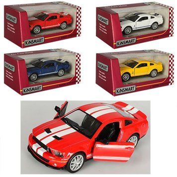 Металева машинка Ford Mustang Shelby GT500 Kinsmart KT5310W, інерція, двері відкриваються KT5310W-31186 фото