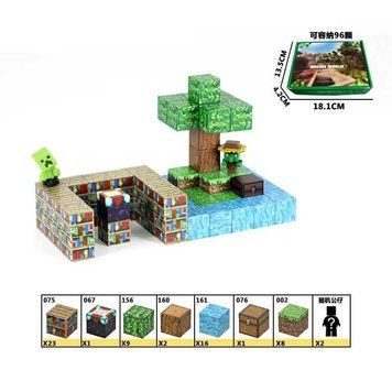 Магнітний конструктор Minecraft, LZCK 064, 62 дет. LZCK 064 фото