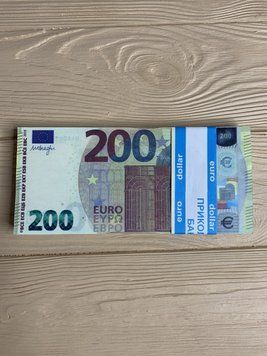 Сувенірні гроші 200&euro;, 80 шт/уп 200evro фото
