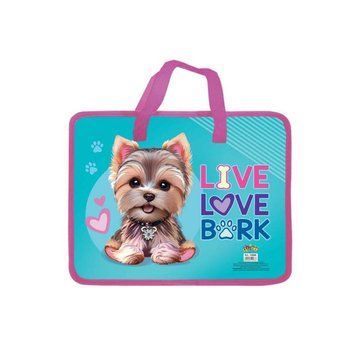 Папка-портфель "WB" /14086/ KIDIS, "LIVE LOVE" з ткан. ручк. 14086 фото