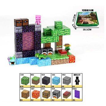 Магнітний конструктор Minecraft, LZCK 066, 76 дет. LZCK 066 фото