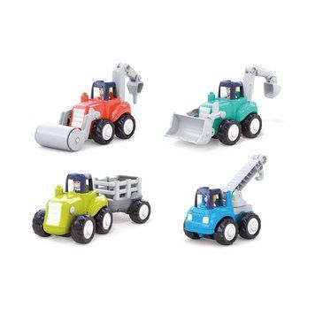 Машинка Будівельна техніка Hola 4-WD Construction Trucks HE7906, 1 шт. HE7906 фото