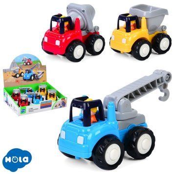 Машинка HE7907 інерц., будтехніка, 6 шт. (3 види) HE7907 фото