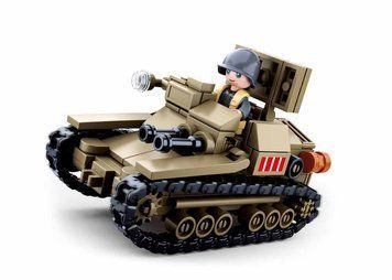 Конструктор SLUBAN M38-B0709 "Army": Військова італійська танкетка Carro Veloce33, 183 дет. M38-B0709 фото