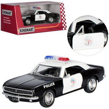 Металева машинка Chevrolet Camaro Z/28 Police Kinsmart KT5341WP, інерція, двері відчиняються KT5341WP-29257 фото