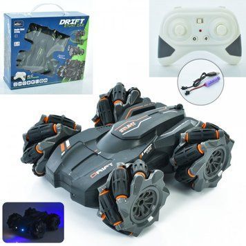 Машинка XJD575-94 радіокер., акум., трюкова, 360, USB, 2 кольори, муз., світло, кор., 27,5-23,59 см. XJD575-94 фото