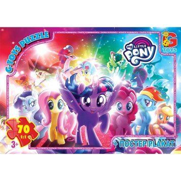 Пазли ТМ "G-Toys" із серії "My little Pony" (Моя маленька поні), 70 ел.MLP030 MLP030 фото