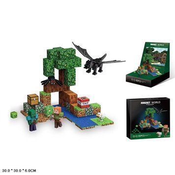 Магнітний конструктор Minecraft пригоди Алекса арт. T9923, 83 дет. T9923 фото
