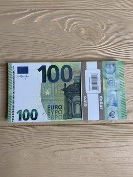 Сувенірні гроші 100&euro;, 80 шт/уп 100evro фото