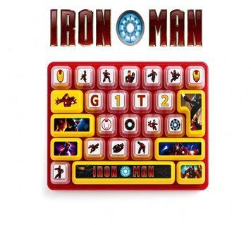 Keycap Клікер-клавіатура антистрес 26 кнопок "Залізний-Людина" Iron Man 13.6 х 10.7см ZB-2248 фото